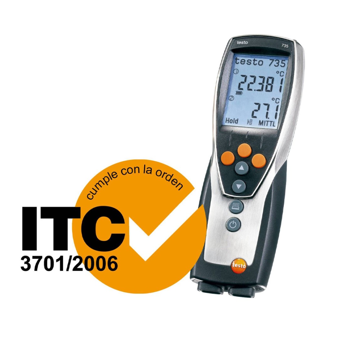 Imagen Termómetro profesional testo 735-1 - Con 3 canales de medición