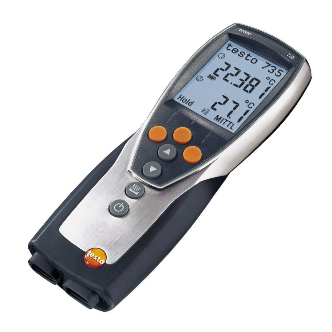 Imagen Termómetro profesional testo 735-2 - Con 3 canales, memoria integrada y software para PC
