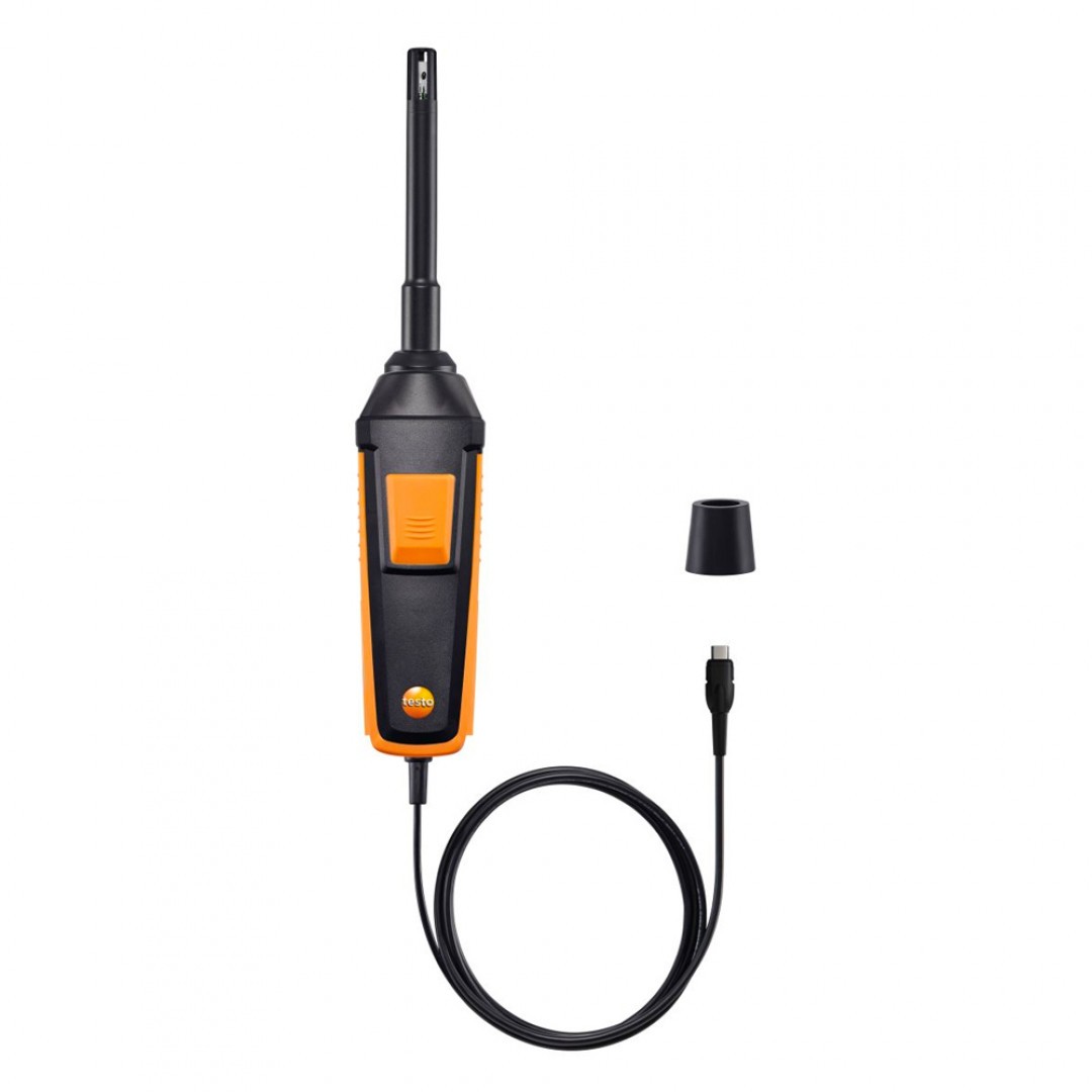 Imagen Sonda de temperatura y humedad (digital) - Con empuñadura por cable, para testo 440 y testo 400