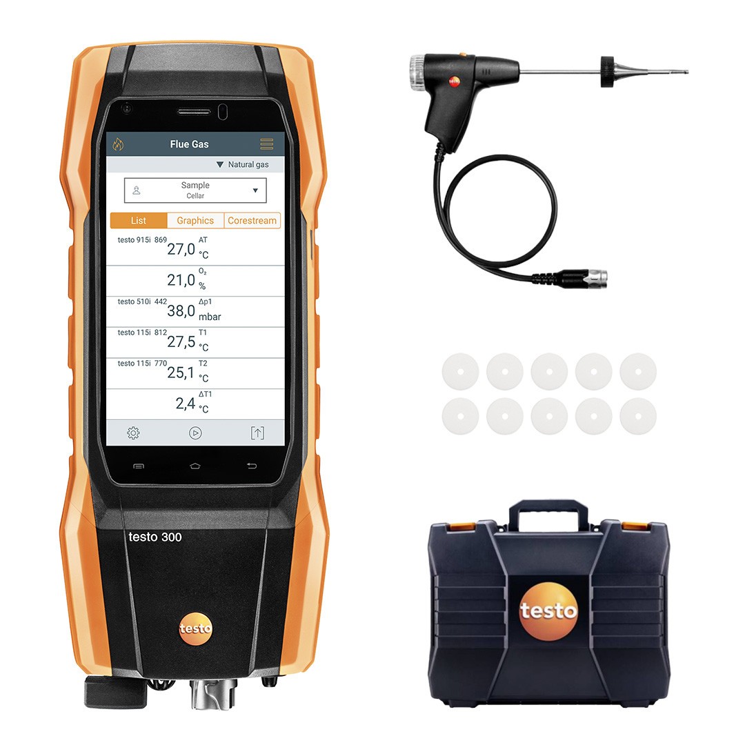 Imagen Set analizador de combustión testo 300 Longlife "NEXT LEVEL" - Con dilución