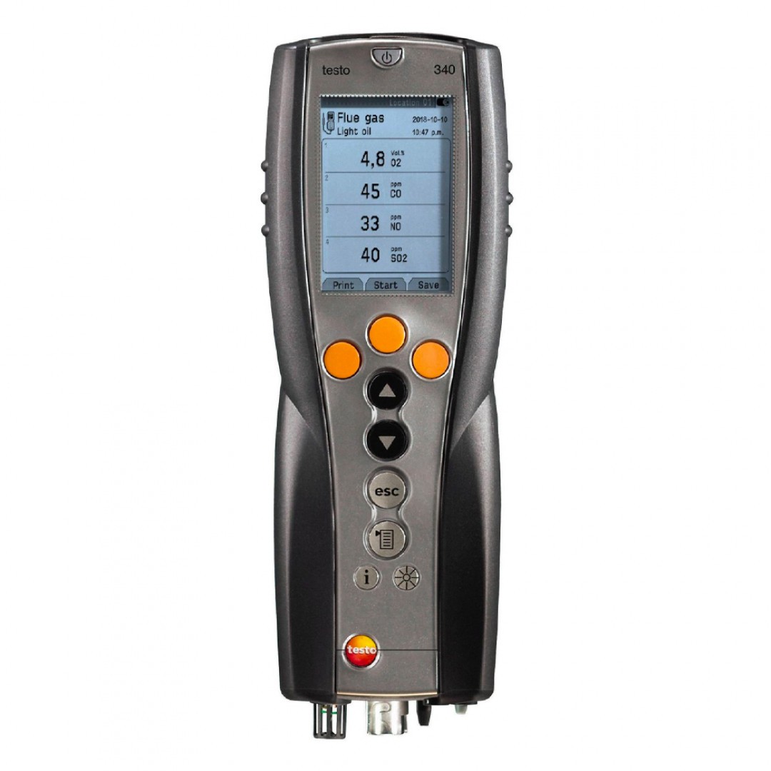 Imagen Analizador de combustión testo 340 - Set básico para mediciones de emisiones industriales