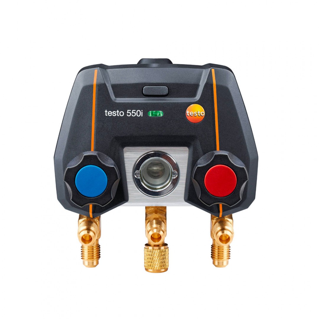 Imagen Puente de manómetro digital testo 550i - Con bloque de válvulas de 2 vías y manejo por Bluetooth mediante App