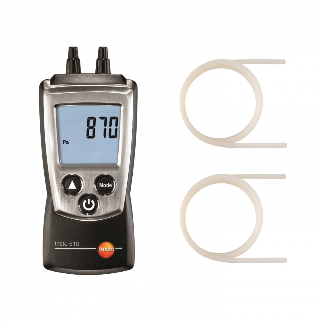 Imagen Manómetro diferencial testo 510 - Set para la medición de presión diferencial en sistemas HVAC