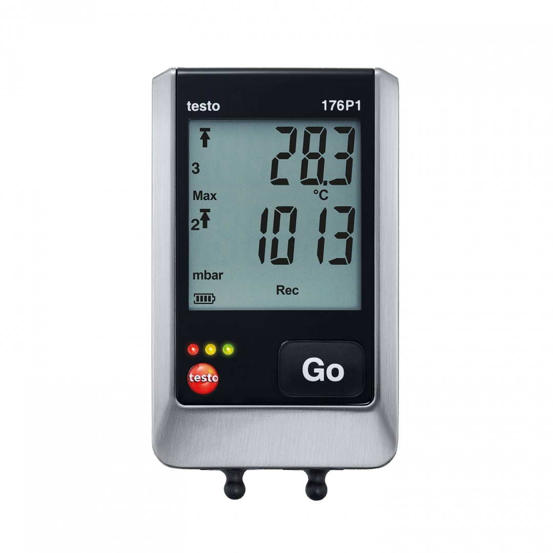 Imagen Data logger testo 176 P1 - Registrador de datos de presión, temperatura y humedad