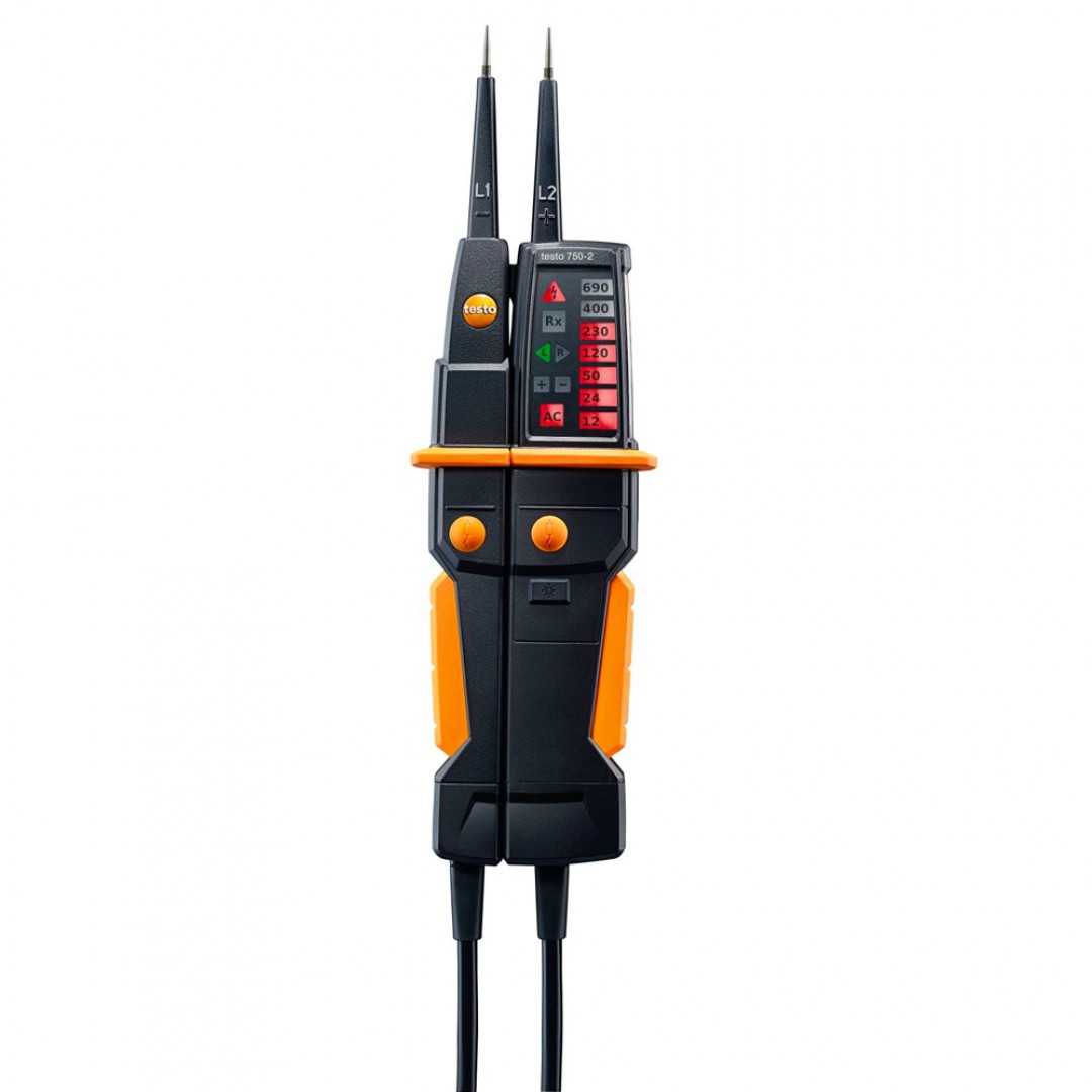 Imagen Comprobador de tensión testo 750-2 - Con pantalla LED 360° y linterna