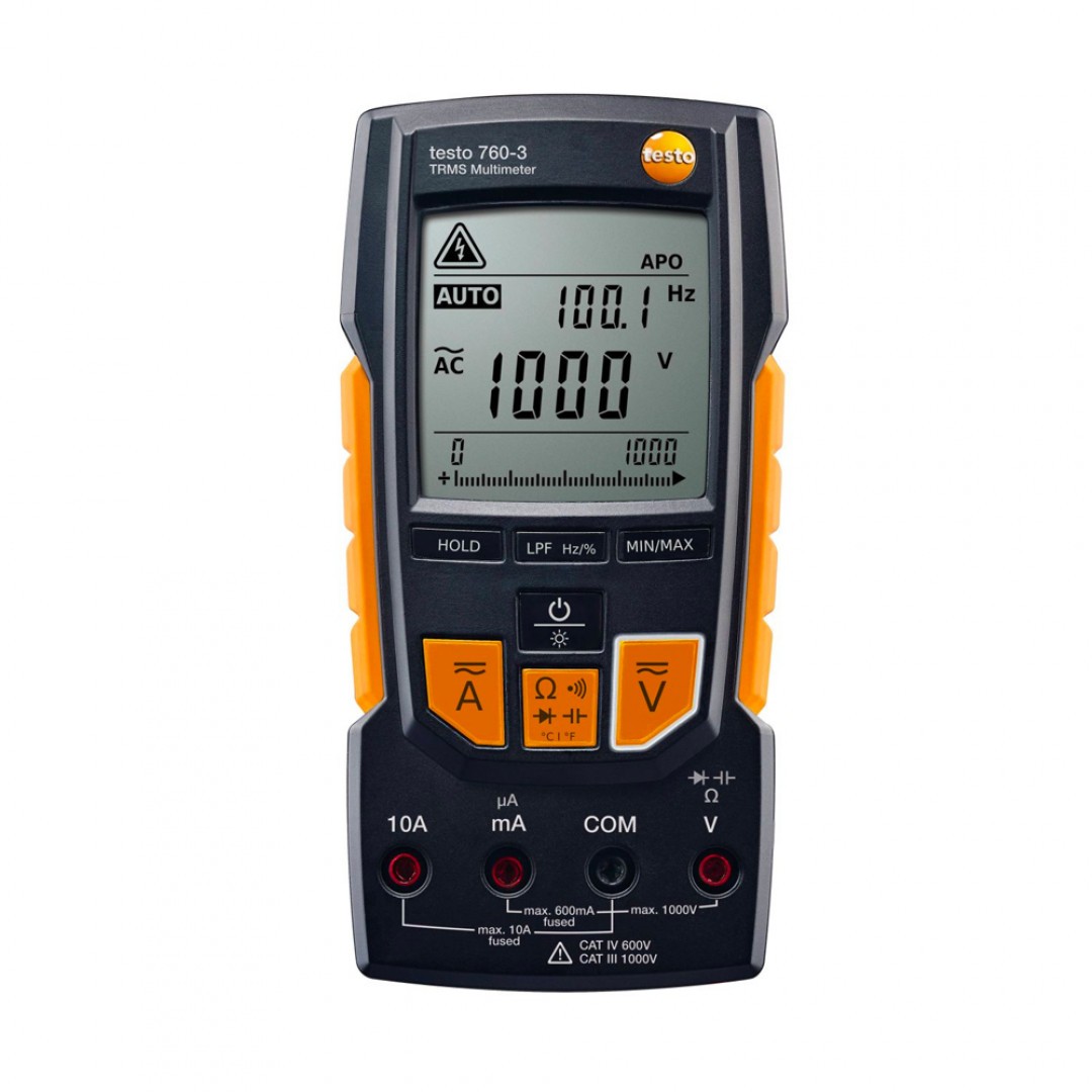 Imagen Multímetro testo 760-3 - Con medición True RMS y rango hasta 1000 V