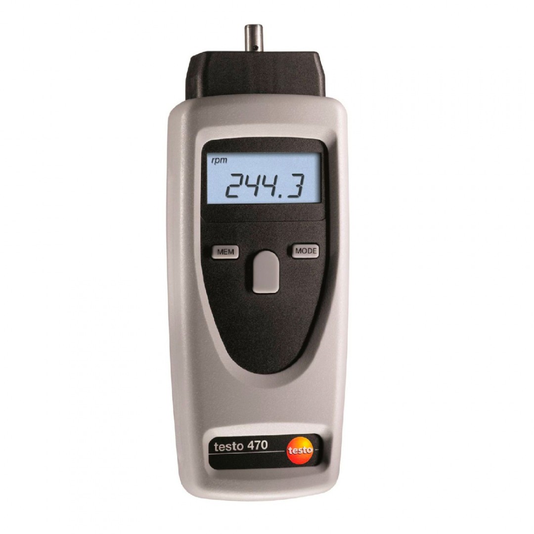 Imagen Tacómetro testo 470 - Para la medición óptica y mecánica de rpm