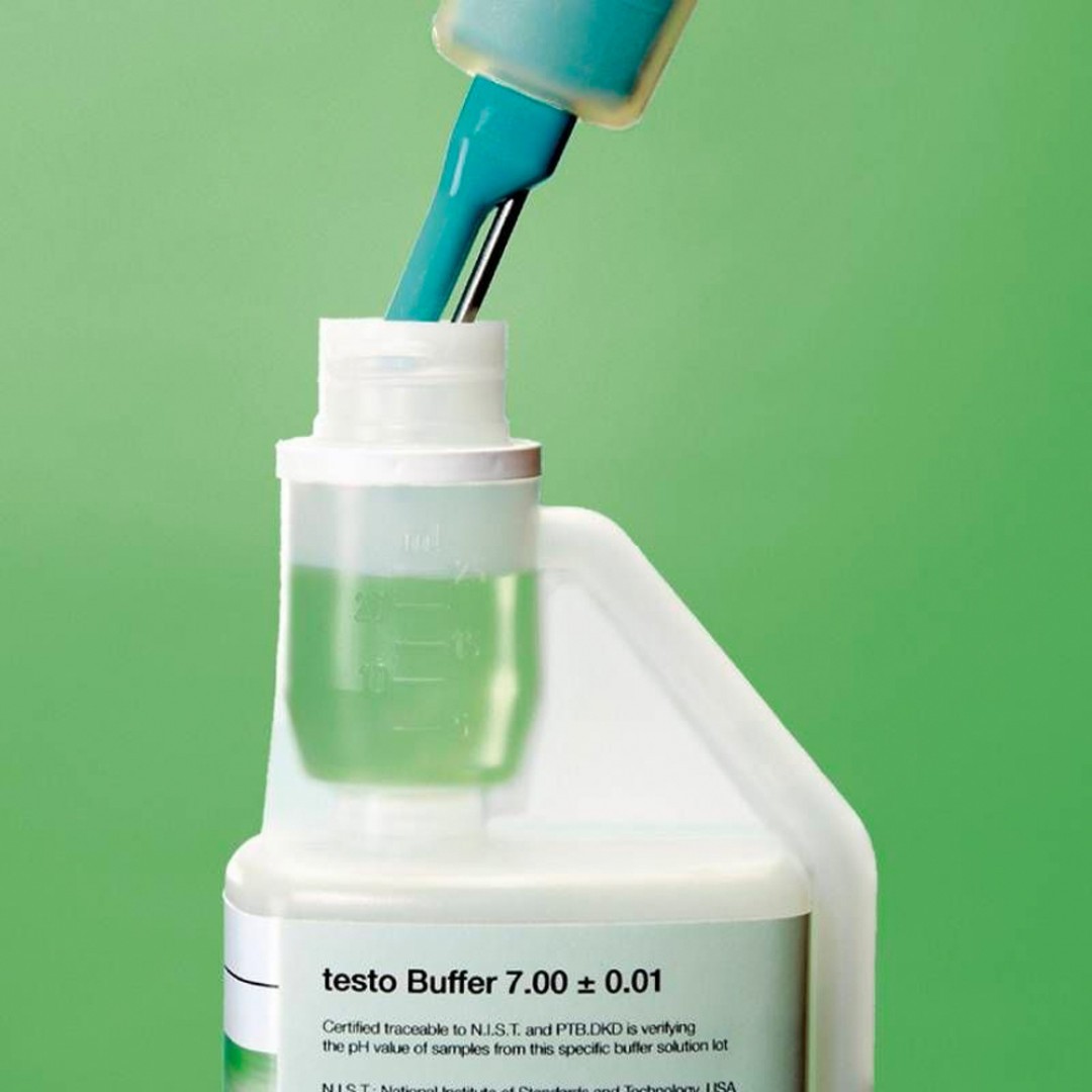 Imagen Solución tampón pH 7.00 - Para ajuste y calibración de los pHmetros testo