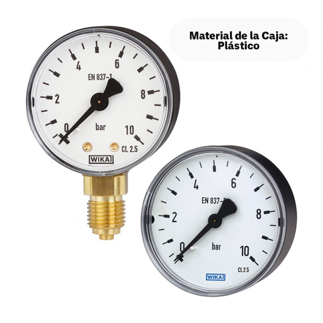 Imagen Manómetro con tubo Bourdon, aleación de cobre (0 … 1,6 bar)