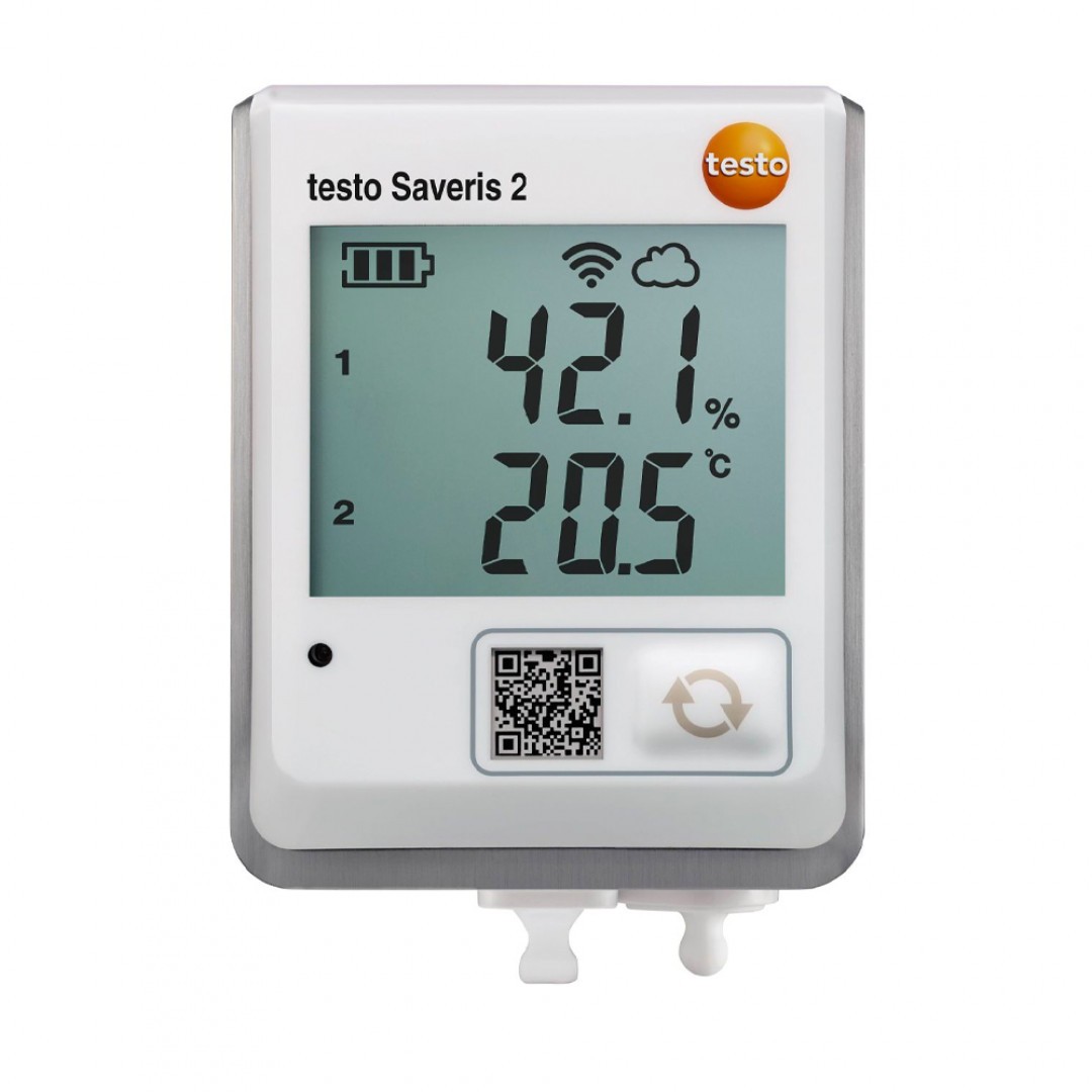 Imagen Data logger WiFi testo Saveris 2-H2 - Data logger WiFi con conexión para una sonda de humedad externa