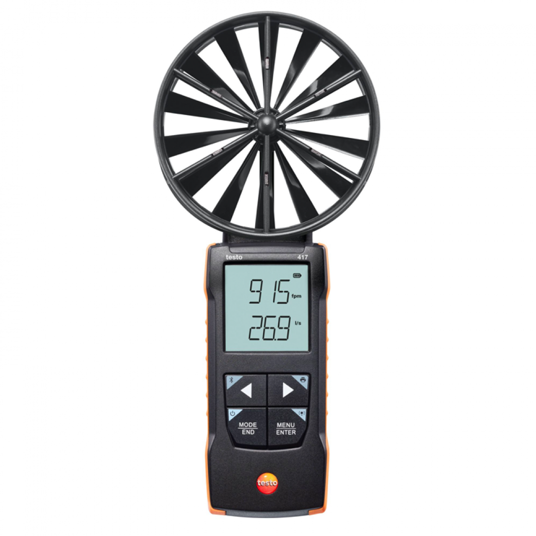 Imagen Anemómetro testo 417 - Con molinete de 100 mm y conexión a App