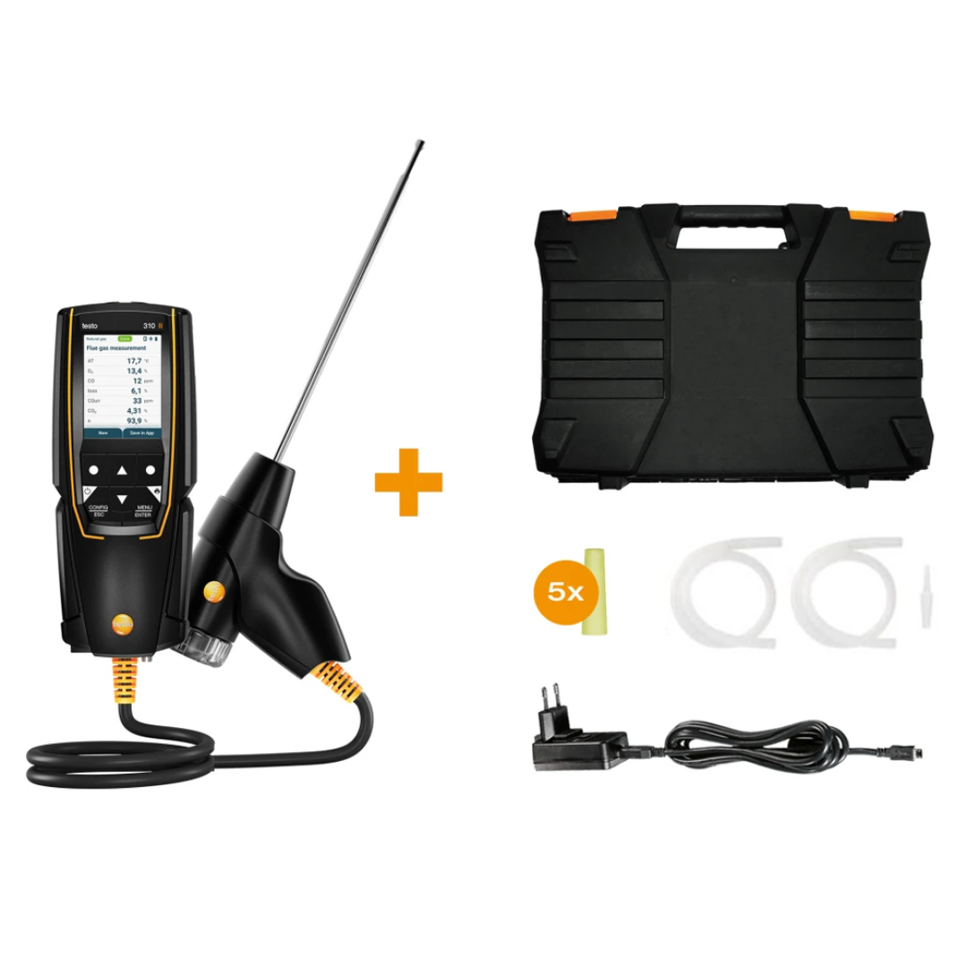 Imagen Analizador de combustión testo 310 II EN - Set básico
