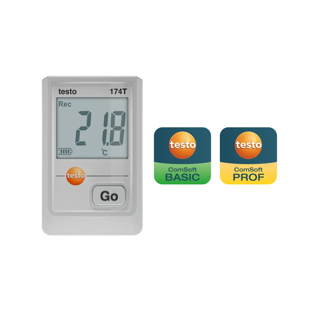 Imagen Registrador de temperatura testo 174 T - Con cable USB-C y software para PC