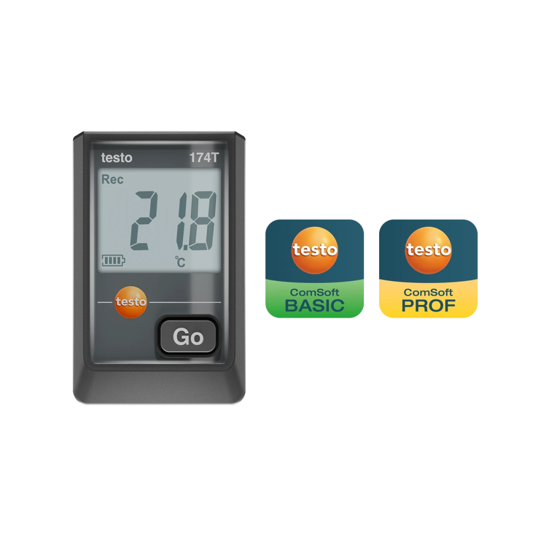 Imagen Registrador de temperatura testo 174 T - Con cable USB-C y software para PC