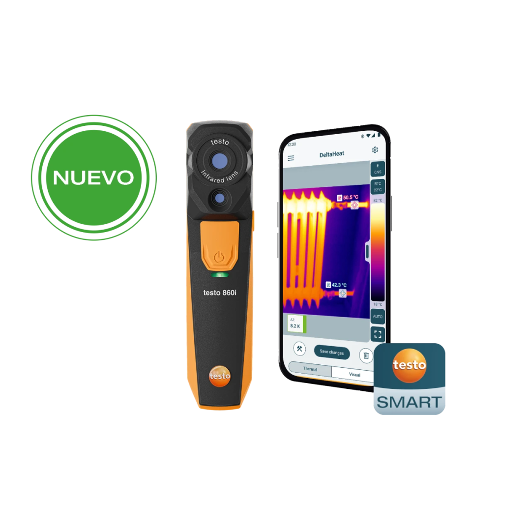 Imagen Cámara termográfica testo 860i - Para smartphones y tablets, y conectividad a la App testo Smart