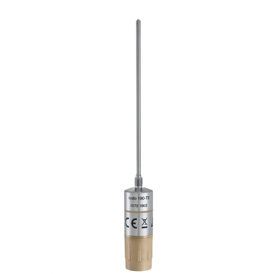 Imagen testo 190-T2 - Registrador de datos CFR de temperatura con una sonda larga y rígida