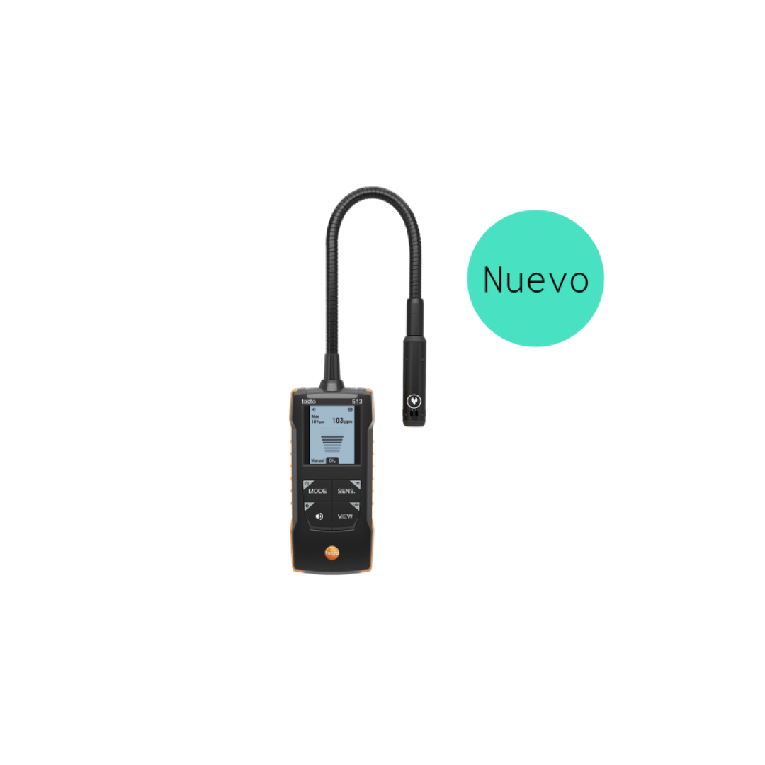 Imagen Detector de fugas testo 513 - para gases de combustion (metano, propano, butano e hidrógeno)