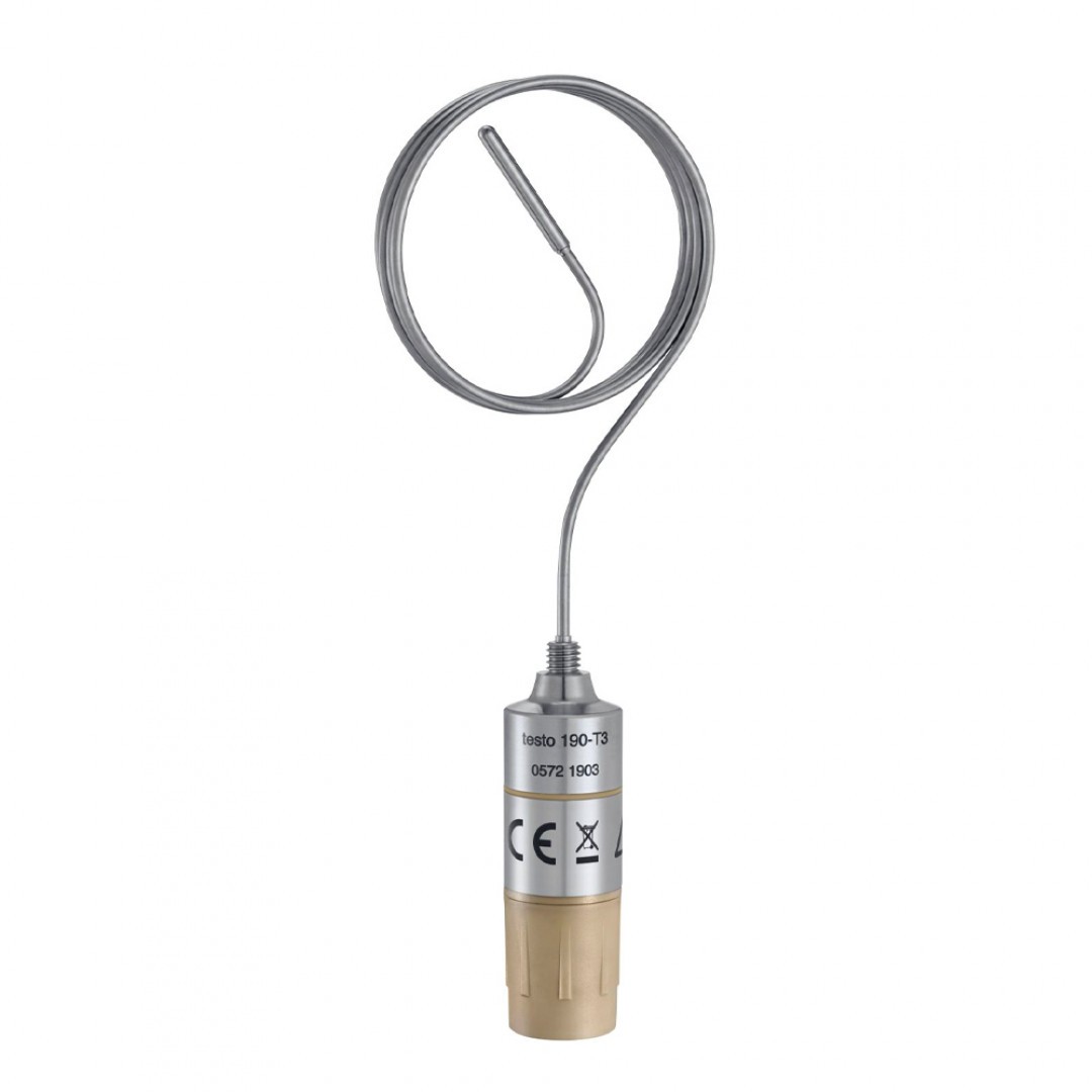 Imagen testo 190-T3 - Registrador de datos CFR de temperatura con una sonda larga y flexible